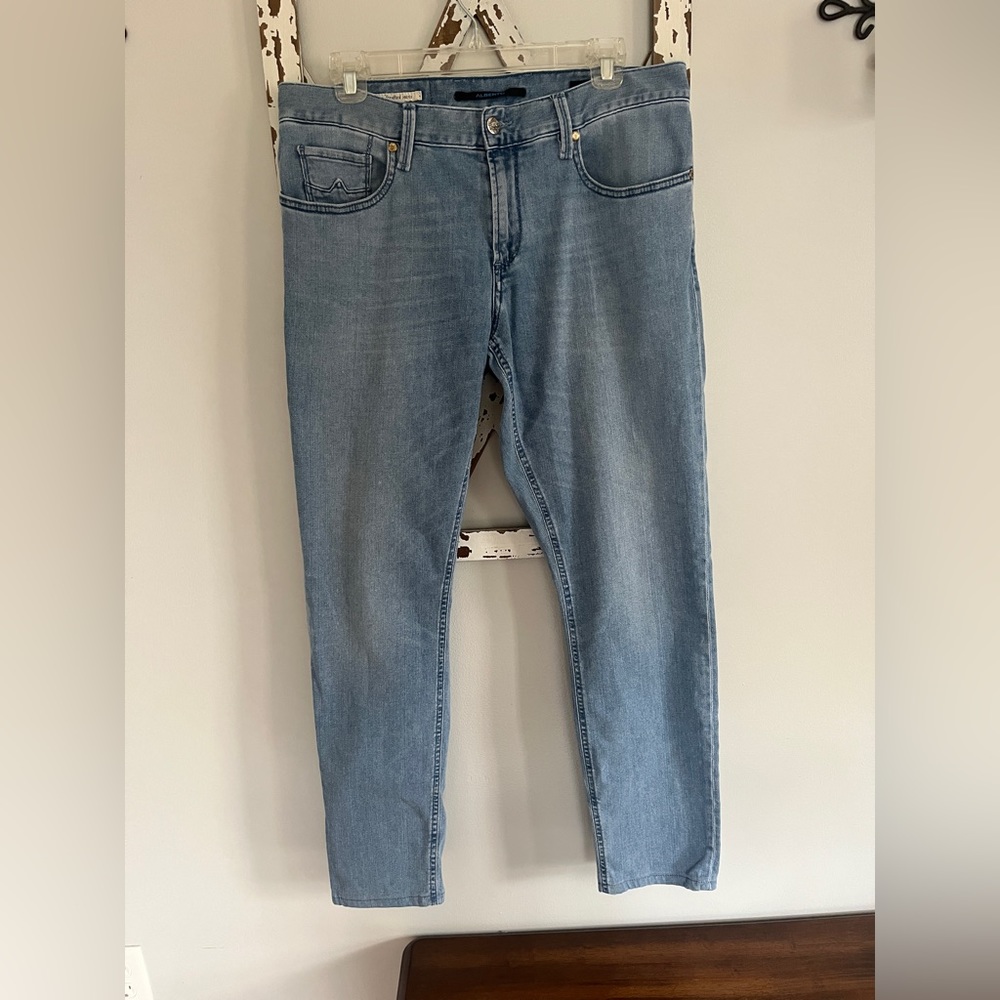 Alberto Jeans Tapered Fit Size 32x32 See Measurements In Photo